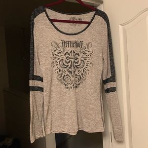 Affliction Burn Out Long-sleeved Tee